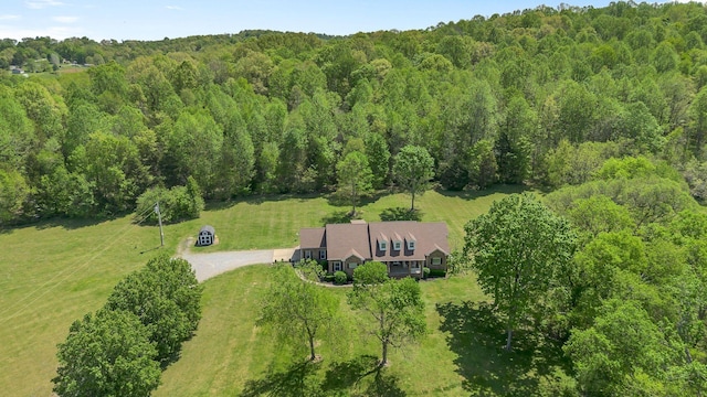 2600 Little Bartons Creek Rd, Cumberland Furnace, TN 37051 - view from above of property with a forest