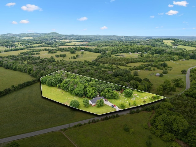 1550 Beech Bottom Rd, Watertown, TN 37184 - aerial view of sparsely populated area with property boundaries highlighted