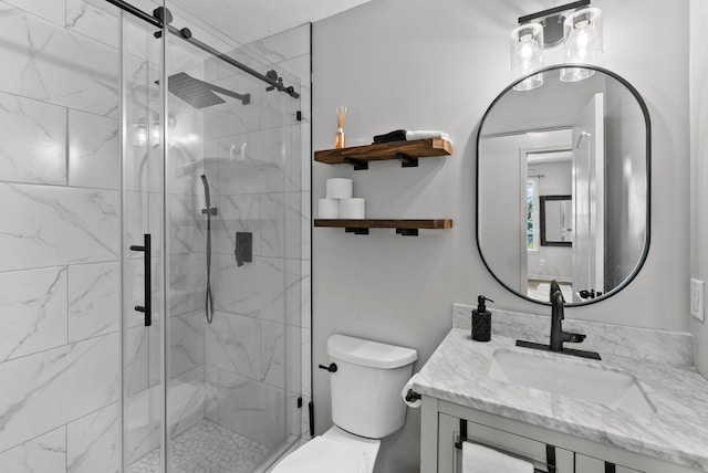 1620 Baucom Dr, Columbia, TN 38401 - full bath with vanity and a marble finish shower