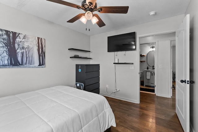 1620 Baucom Dr, Columbia, TN 38401 - bedroom with wood finished floors and a ceiling fan
