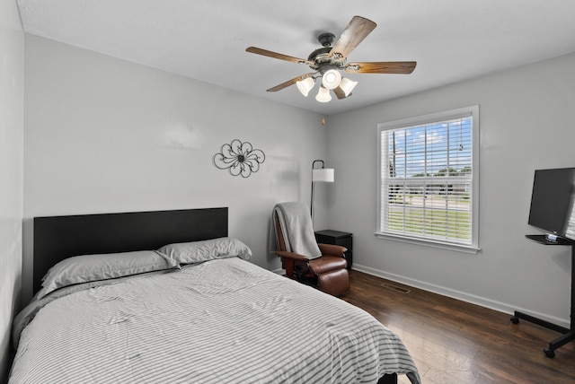 1620 Baucom Dr, Columbia, TN 38401 - bedroom with wood finished floors and a ceiling fan