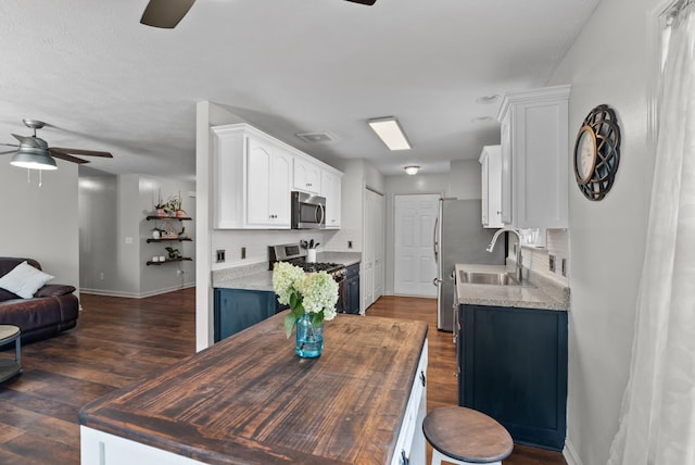 1620 Baucom Dr, Columbia, TN 38401 - dining space featuring a ceiling fan and dark wood finished floors