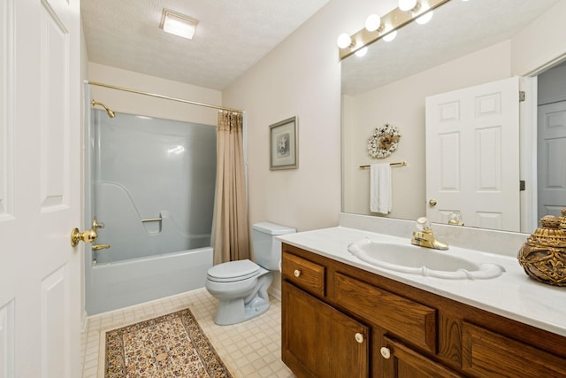 217 Fox Hunt Ln, Lebanon, TN 37087 - bathroom featuring vanity, shower / tub combo with curtain, and tile patterned floors