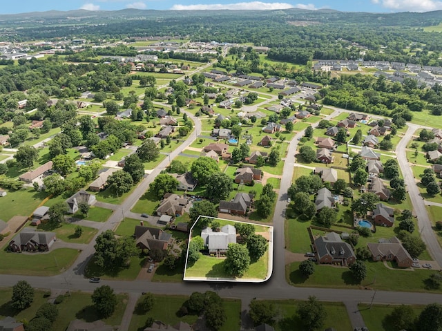 217 Fox Hunt Ln, Lebanon, TN 37087 - aerial perspective of suburban area featuring property parcel outlined