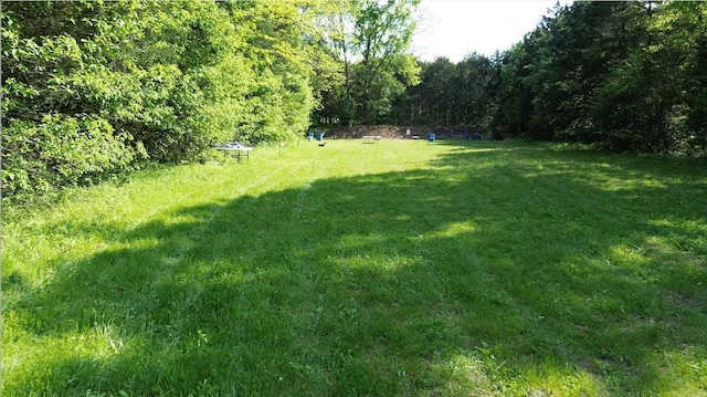 398 Beasleys Bend Rd, Lebanon, TN 37087 - view of grassy yard with a wooded view