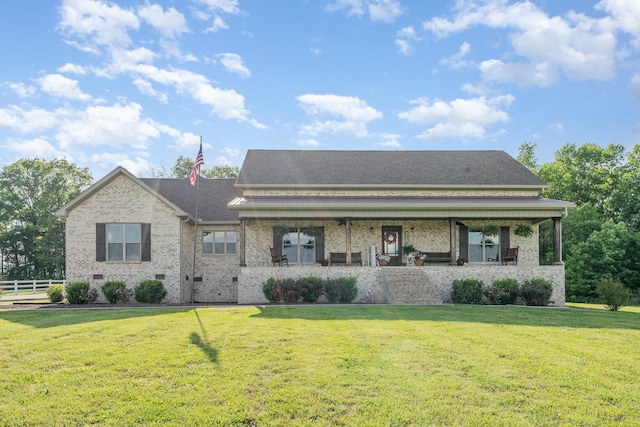 398 Beasleys Bend Rd, Lebanon, TN 37087 - view of front of home with brick siding, covered porch, and roof with shingles