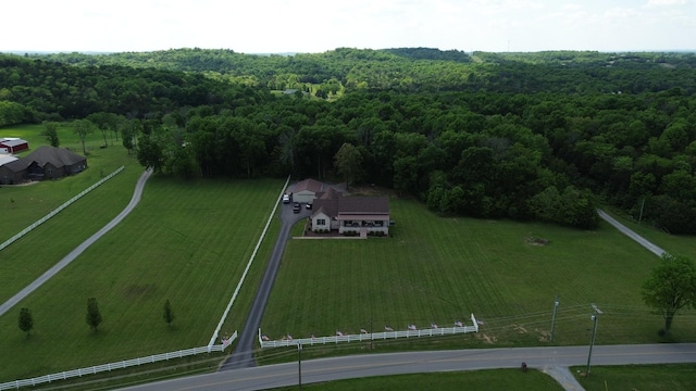 398 Beasleys Bend Rd, Lebanon, TN 37087 - aerial overview of property's location featuring a heavily wooded area and rural landscape