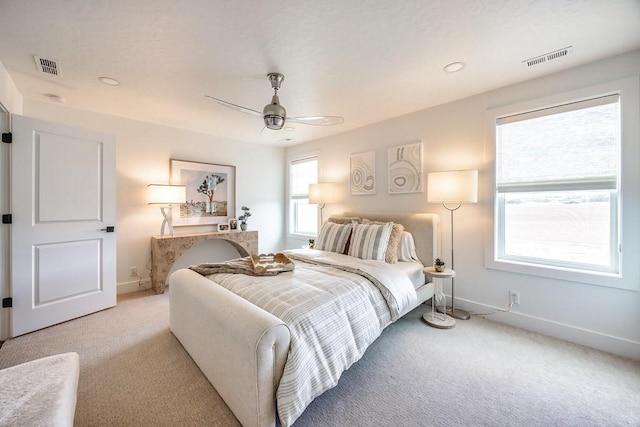 1224 Ben Forkum Dr, Lebanon, TN 37087 - bedroom featuring light colored carpet and ceiling fan