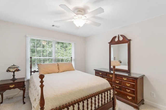 7125 Locksley Ln, Fairview, TN 37062 - bedroom with light colored carpet and a ceiling fan