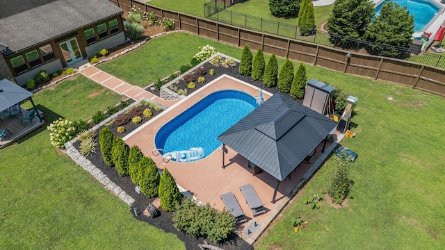 29 Harbor Pt, Lebanon, TN 37087 - view of swimming pool with a fenced backyard and french doors