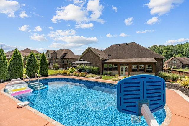 29 Harbor Pt, Lebanon, TN 37087 - swimming pool featuring french doors and a residential view