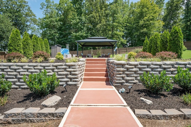 29 Harbor Pt, Lebanon, TN 37087 - view of home's community featuring a gazebo, a patio, and a shed