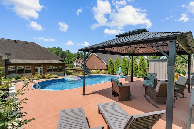 29 Harbor Pt, Lebanon, TN 37087 - view of pool with a gazebo, a patio area, and an outdoor structure