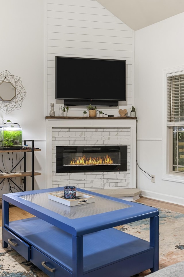 29 Harbor Pt, Lebanon, TN 37087 - detailed view of a glass covered fireplace and wood finished floors