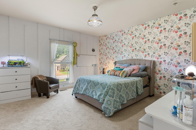 29 Harbor Pt, Lebanon, TN 37087 - bedroom featuring carpet flooring and wallpapered walls