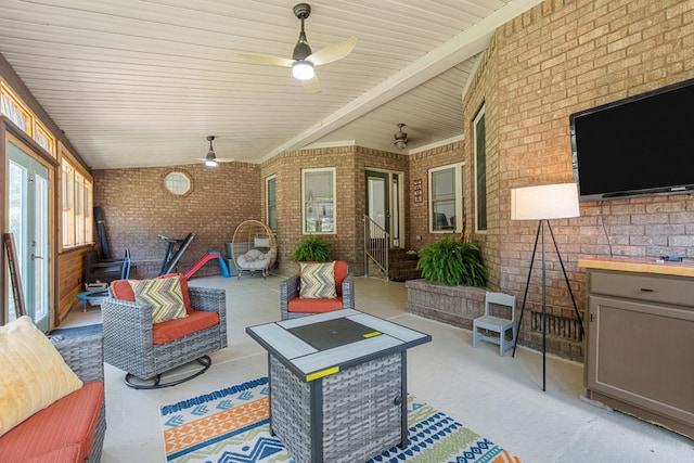 29 Harbor Pt, Lebanon, TN 37087 - view of patio with ceiling fan and outdoor lounge area