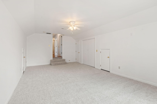 513 Foxcroft Cir, Franklin, TN 37067 - bonus room featuring carpet flooring, ceiling fan, and lofted ceiling