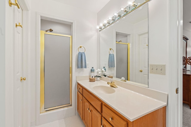 513 Foxcroft Cir, Franklin, TN 37067 - full bathroom featuring a shower stall and vanity