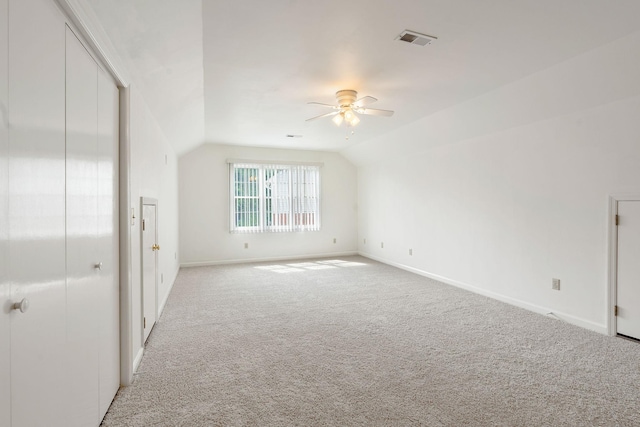 513 Foxcroft Cir, Franklin, TN 37067 - bonus room featuring ceiling fan, lofted ceiling, and light carpet