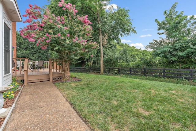 513 Foxcroft Cir, Franklin, TN 37067 - fenced backyard featuring a deck