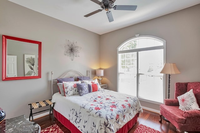 3045 Sakari Cir, Spring Hill, TN 37174 - bedroom featuring wood-type flooring and a ceiling fan