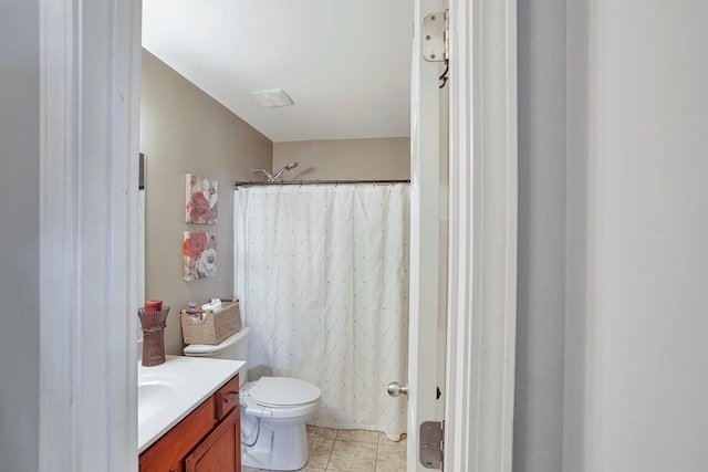 3045 Sakari Cir, Spring Hill, TN 37174 - full bathroom featuring vanity, tile patterned floors, and curtained shower