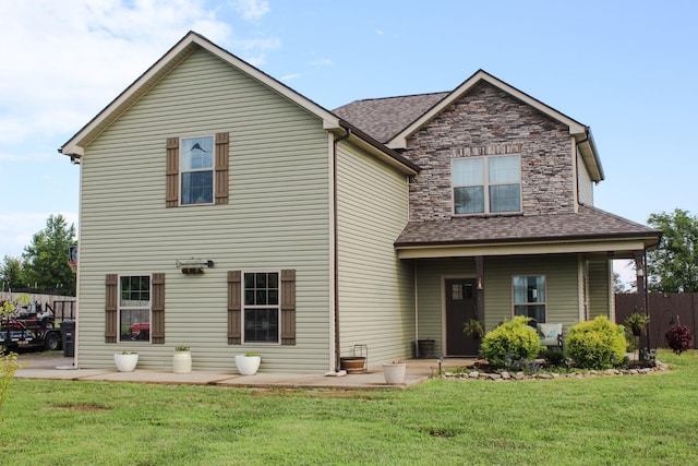 2210 Indian Mound Rd, Woodlawn, TN 37191 - rear view of property with a shingled roof