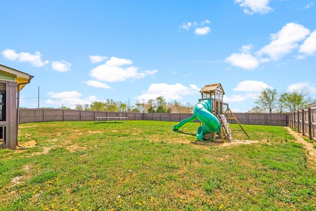 2210 Indian Mound Rd, Woodlawn, TN 37191 - fenced backyard featuring a playground