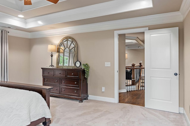 1011 Glessner Dr, Spring Hill, TN 37174 - bedroom featuring ornamental molding and light carpet