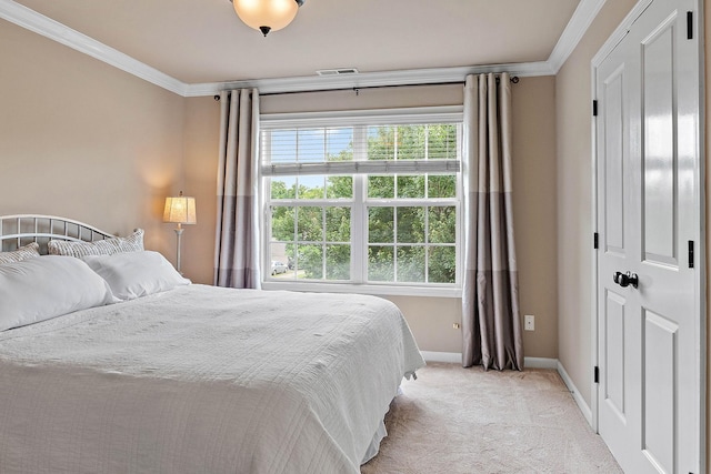 1011 Glessner Dr, Spring Hill, TN 37174 - bedroom with ornamental molding and light colored carpet