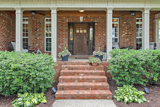 1011 Glessner Dr, Spring Hill, TN 37174 - view of exterior entry with brick siding and covered porch