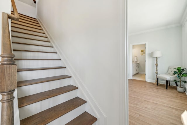 1894 Hamilton Chambers Rd, Lebanon, TN 37087 - stairs with ornamental molding and wood finished floors