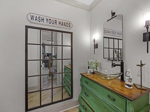 25 Shoreview Ln, Huntingdon, TN 38344 - bathroom featuring vanity and baseboards