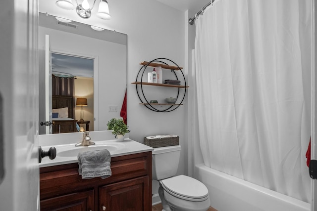 7767 Lynnle Way, Hixson, TN 37343 - full bath with vanity and shower / bath combination with curtain
