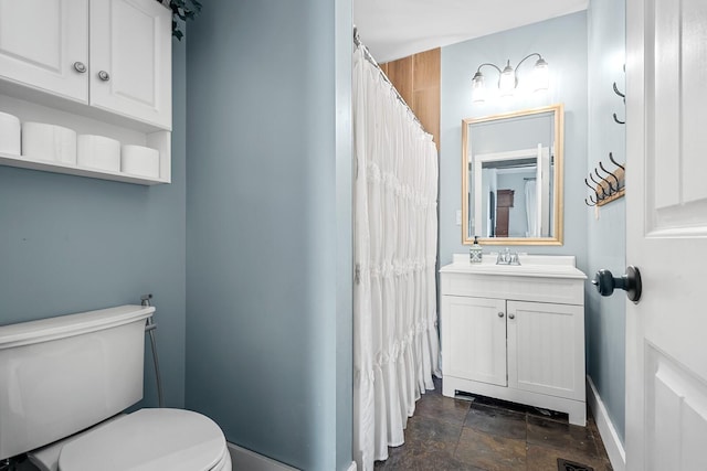 1786 Rocky Glade Rd, Eagleville, TN 37060 - bathroom featuring stone finish flooring, vanity, and a shower with curtain