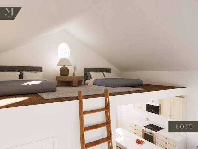 1572 Madison St, Chattanooga, TN 37408 - bedroom with vaulted ceiling