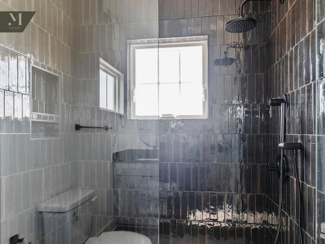 1572 Madison St, Chattanooga, TN 37408 - bathroom with a tile shower and toilet