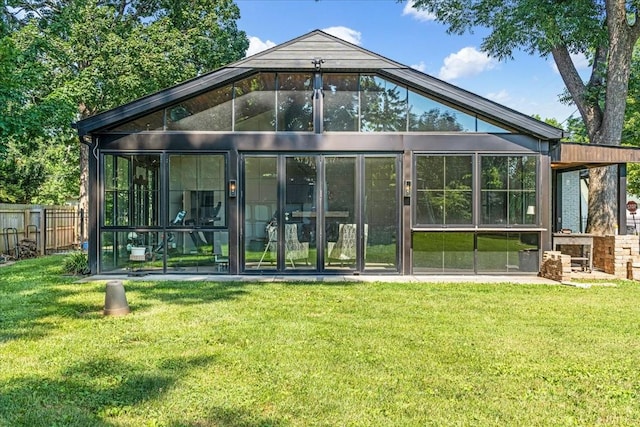 422 N Academy St, Murfreesboro, TN 37130 - back of house featuring a sunroom
