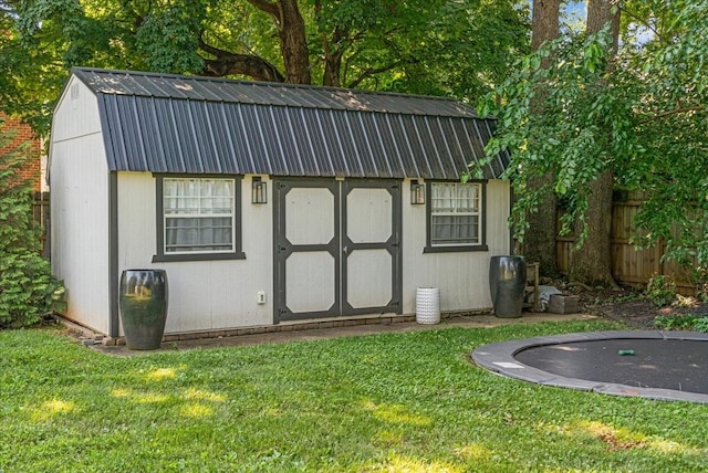 422 N Academy St, Murfreesboro, TN 37130 - view of shed featuring a trampoline