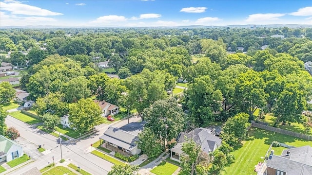 422 N Academy St, Murfreesboro, TN 37130 - aerial perspective of suburban area featuring a heavily wooded area