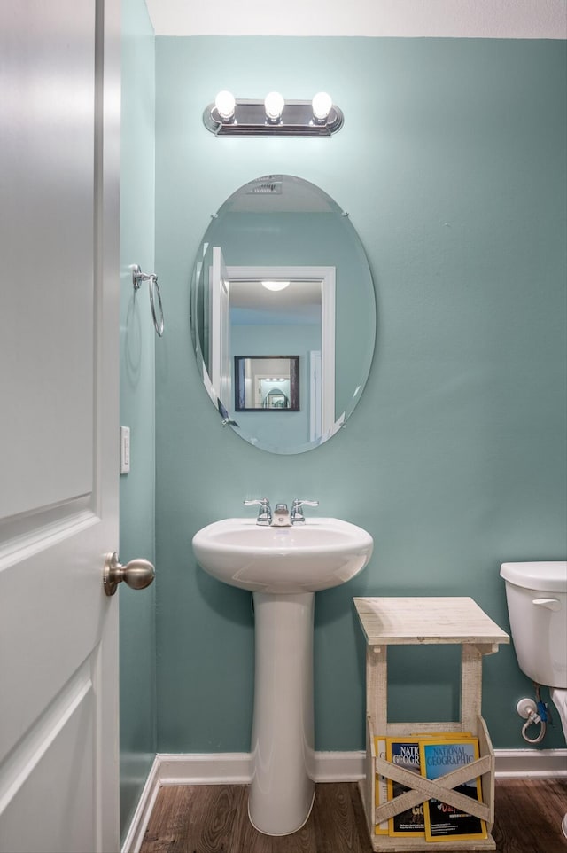 15252 Foamflower Ln, Sale Creek, TN 37373 - half bathroom featuring wood finished floors and baseboards