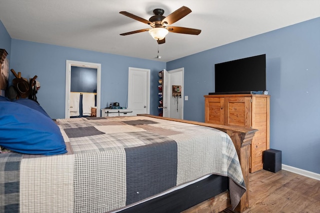 15252 Foamflower Ln, Sale Creek, TN 37373 - bedroom featuring wood finished floors and a ceiling fan
