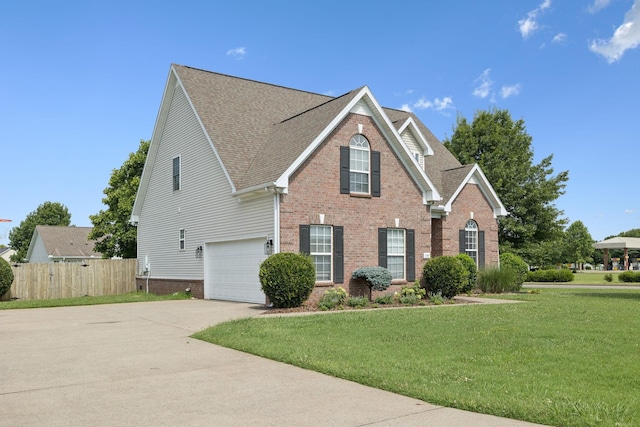 1704 Satterfield Ct, Murfreesboro, TN 37128 - traditional-style house featuring driveway, brick siding, a garage, and roof with shingles