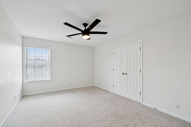 1704 Satterfield Ct, Murfreesboro, TN 37128 - unfurnished bedroom featuring carpet floors, a closet, and a ceiling fan
