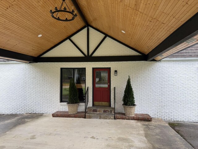 236 N Carolina Ave, Sewanee, TN 37375 - property entrance featuring brick siding and a patio area