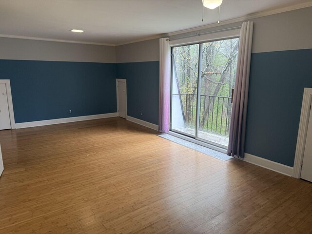 236 N Carolina Ave, Sewanee, TN 37375 - unfurnished room featuring ornamental molding and wood finished floors
