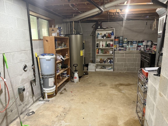 236 N Carolina Ave, Sewanee, TN 37375 - unfinished below grade area featuring water heater