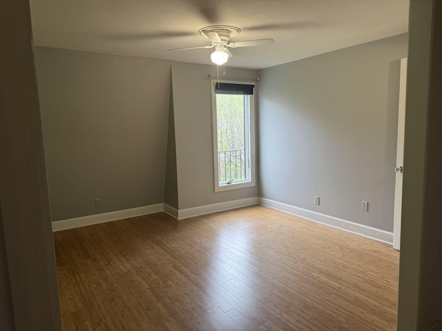 236 N Carolina Ave, Sewanee, TN 37375 - empty room with ceiling fan and wood finished floors