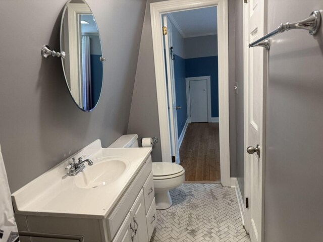 236 N Carolina Ave, Sewanee, TN 37375 - bathroom with crown molding and vanity