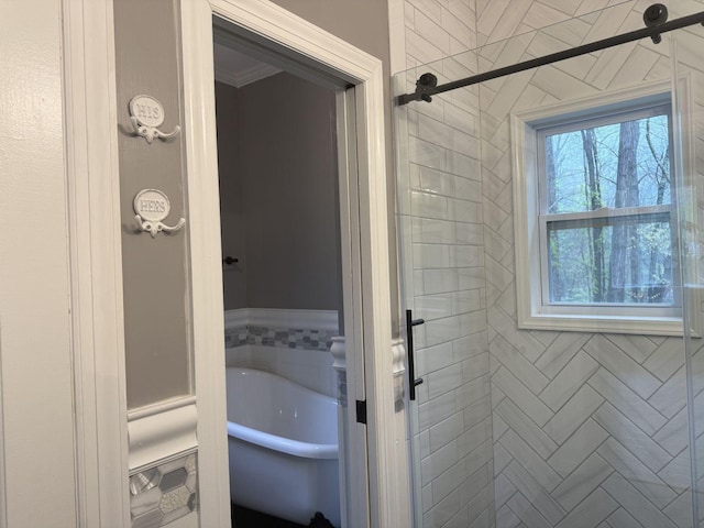 236 N Carolina Ave, Sewanee, TN 37375 - bathroom featuring a freestanding bath